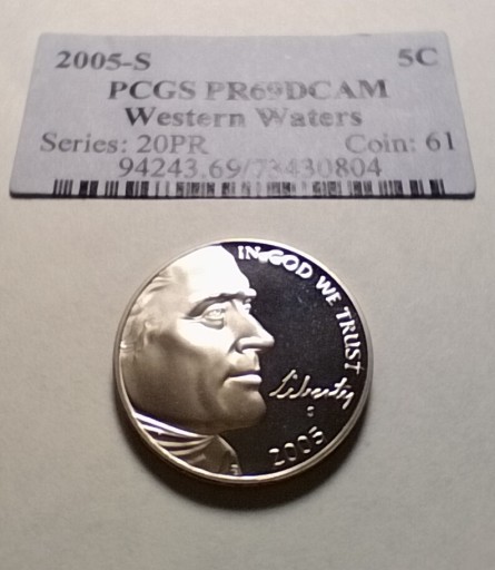 Zdjęcie oferty: 5 centów 2005 USA PROOF