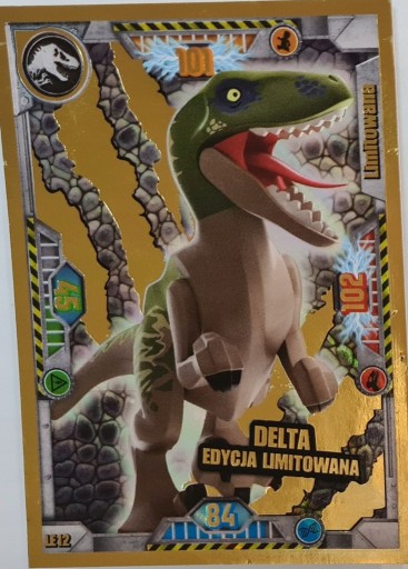 Zdjęcie oferty: KARTA nr LE12 LEGO JURASSIC WORLD DELTA Limitowana