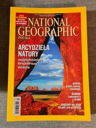 Zdjęcie oferty: National Geographic archiwalne czasopismo 07/2014
