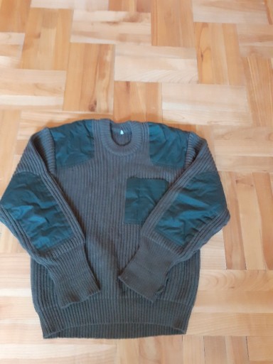 Zdjęcie oferty: Męski wełniany sweter zimowy, khaki, Roz.S