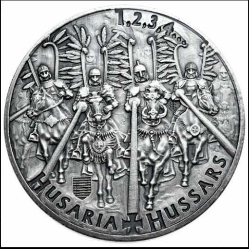 Zdjęcie oferty: HUSARIA 1oz srebra Ag9999 HUSSARS 1 GROSZ POLSKI