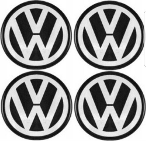 Zdjęcie oferty: EMBLEMATY NAKLEJKI LOGO NA KOŁPAKI FELGI VW 55mm