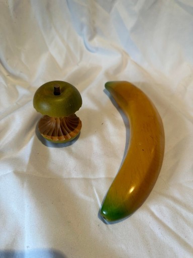 Zdjęcie oferty: Drewniane owoce: jabłko banan | dekoracja ozdoba