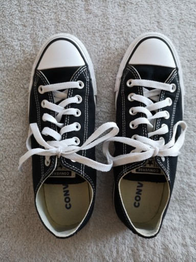 Zdjęcie oferty: Czarne buty sportowe trampki Converse M9166C 39