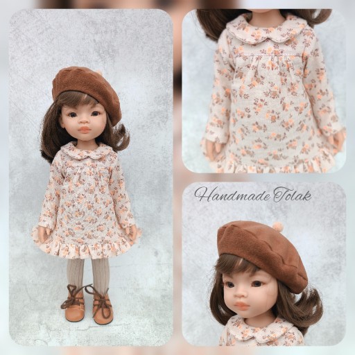 Zdjęcie oferty: Ubranka dla lalek Paola Reina sukienka+beret 