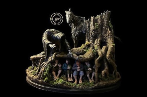 Zdjęcie oferty: Diorama "Nazgul & Hobbits" - LOTR - 120 mm