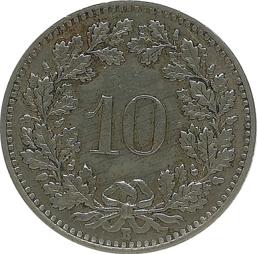 Zdjęcie oferty: Szwajcaria 10 rappen 1962, KM#27