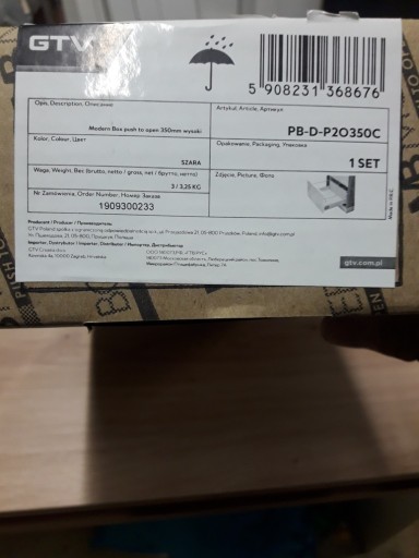 Zdjęcie oferty: Szuflada modern box pusch to open