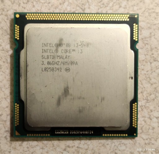Zdjęcie oferty: Intel i3-540