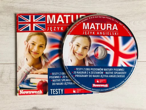 Zdjęcie oferty: Matura język angielski CD arkusze podstawowy