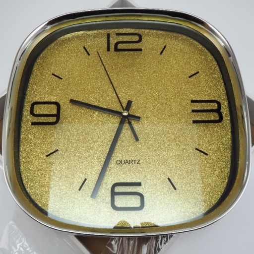 Zdjęcie oferty: Nowy elegancki zegar ścienny cichy kolor złoty 