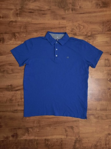 Zdjęcie oferty: Bawełniana, niebieska koszulka Polo Champion roz M
