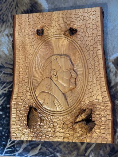 Zdjęcie oferty: Ręcznie wykonana płaskorzeźba Św. Jan Paweł II