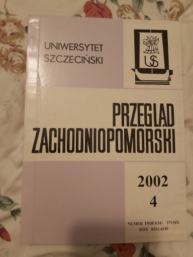 Zdjęcie oferty: Przegląd Zachodniopomorski 2002/4