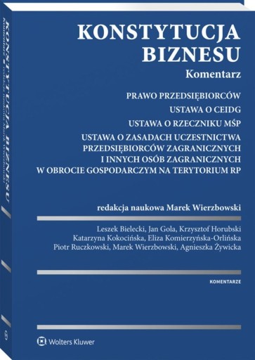 Zdjęcie oferty: Konstytucja biznesu Komentarz Bielecki Leszek 2019