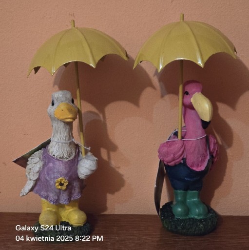 Zdjęcie oferty: Figurki ceramiczne kolekcjonerskie NOWE. Kaczka i Flaming.