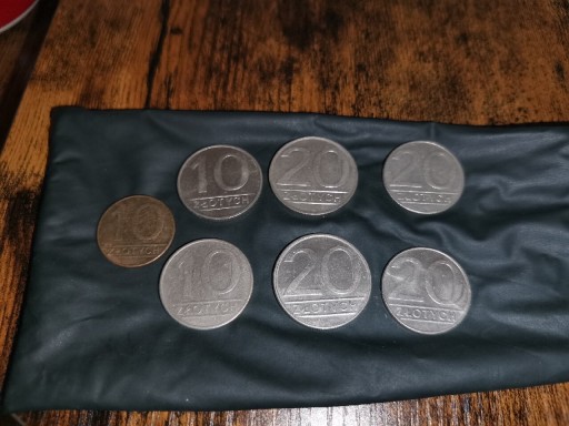 Zdjęcie oferty: 10 złotych 20 złotych Ludowa 1984 1986 1989 1990