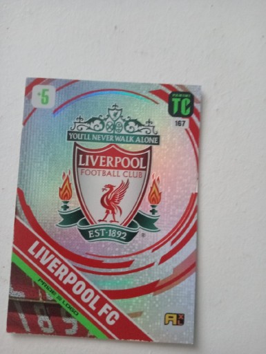 Zdjęcie oferty: Karta panini top class fc Liverpool logo