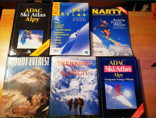 Zdjęcie oferty: 6 ksiazek Alpy, Mount Everest, Trekking, Ski Atlas