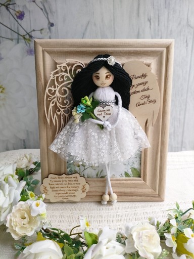 Zdjęcie oferty: Anioł Stróż makrama w ramce 