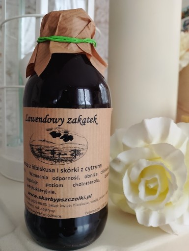 Zdjęcie oferty: Syrop z hibiskusa ze skórką cytryny