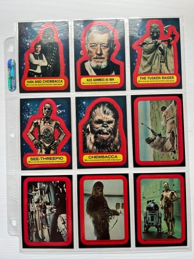 Zdjęcie oferty: Topps Star Wars 1977 Series 2 Sticker set