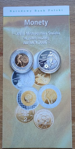 Zdjęcie oferty: 2 monety 10 zł Mistrzostwa Świata w Piłce 2006 r. 