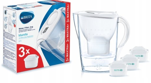 Zdjęcie oferty: BRITA dzbanek filtrujący Marella 2.4L +3 filtry