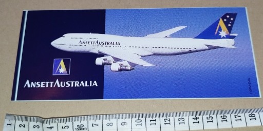 Zdjęcie oferty: naklejka lotnictwo (14) Ansett Australia