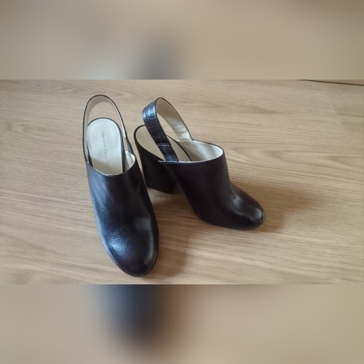 Zdjęcie oferty: Buty ZARA botki skórzane na obcasie 37