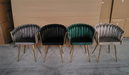 Zdjęcie oferty: Krzesło plecione Glamour zielone  *WYSYŁKA W 24H *