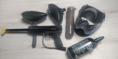 Zdjęcie oferty: Marker paintballowy Black hawk valken maska i butl