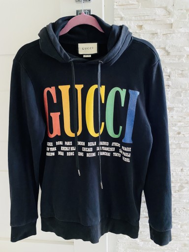 Zdjęcie oferty: Bluza z kapturem Gucci hoodie czarna rozmiar XL
