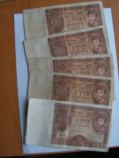 Zdjęcie oferty: Z-w banknotów z 1932/34 roku 100 zł