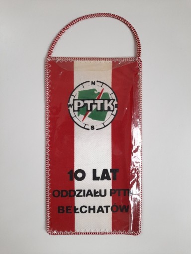 Zdjęcie oferty: Proporczyk 10 lat Oddziału PTTK Bełchatów
