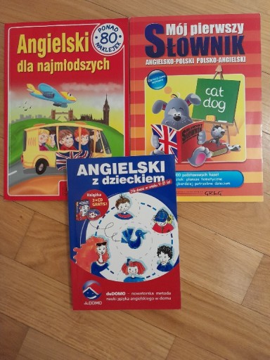 Zdjęcie oferty:  seria 3 książek do nauki- angielski dla dzieci
