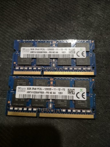 Zdjęcie oferty: Ram DDR3L 16GB (2x8GB) SKhynix