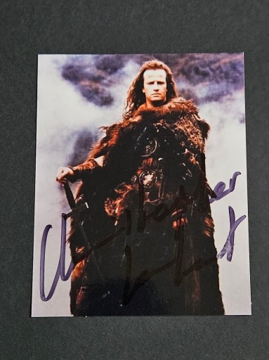 Zdjęcie oferty: Christopher Lambert Nieśmiertelny - autograf foto