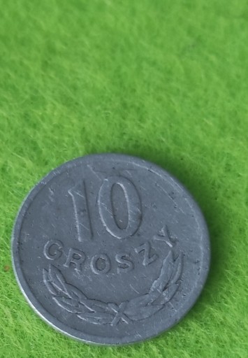 Zdjęcie oferty: 10 groszy 1949 bez znaku mennicy 