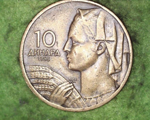 Zdjęcie oferty: Jugosławia - 10 dinarów  1955