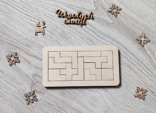 Zdjęcie oferty: Tetris,Boże Narodzenie,drewno, prezent, Mikołajki 