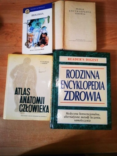 Zdjęcie oferty: Zestaw 4 książek o Biologii, zdrowiu, anatomii