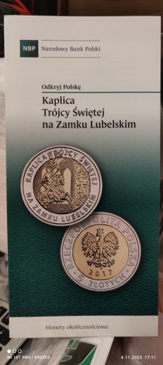 Zdjęcie oferty: "ODKRYJ POLSKĘ".- *FOLDER* KAPLICA TRÓJCY ŚWIĘTEJ