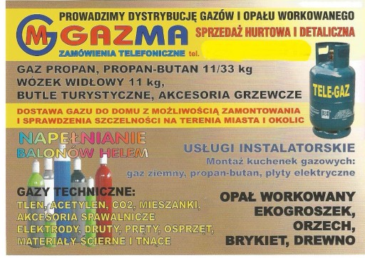 Zdjęcie oferty: Gaz propan-butan, propan, gazy techniczne