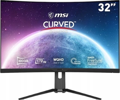 Zdjęcie oferty:  „Potężny MSI 32” 2K 165Hz + GRATISY! Idealny dla gracza – jak nowy!” 