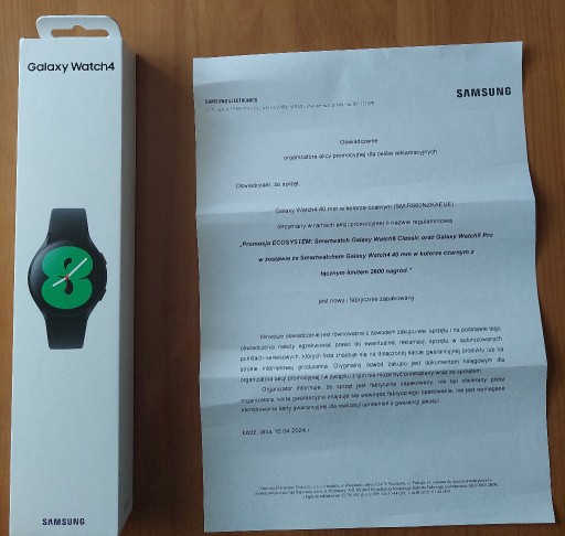 Zdjęcie oferty: Smartwatch Samsung Galaxy Watch 4 40mm Czarny