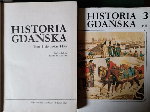 Zdjęcie oferty: Historia Gdańska tom 1 i tom 3 część 2.