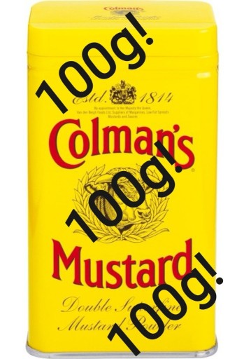 Zdjęcie oferty: COLMAN'S musztarda ostra 100g! DUŻA PUSZKA COLMANS