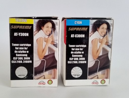 Zdjęcie oferty: Tonery Yellow i Cyan do  Samsung CLP 300 CLX 2160
