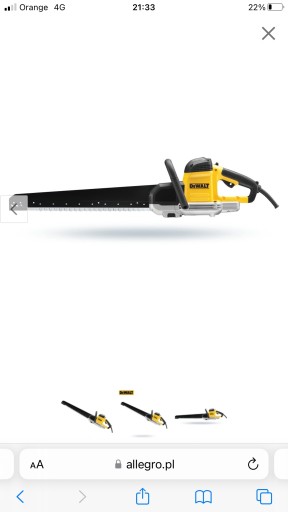 Zdjęcie oferty: Piła szablasta elektryczna DeWalt 1700 W DWE399 qs